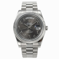 Rolex Day-Date 40 White Gold / Steel "Olive Green or Slate Arabic Dial"