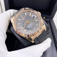 Rolex Sky-Dweller 42mm Oyster Flex 326235 Rhodium Dial