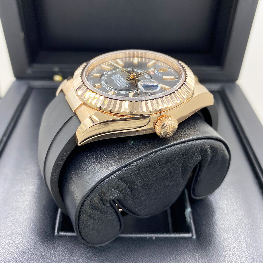 Rolex Sky-Dweller 42mm Oyster Flex 326235 Rhodium Dial