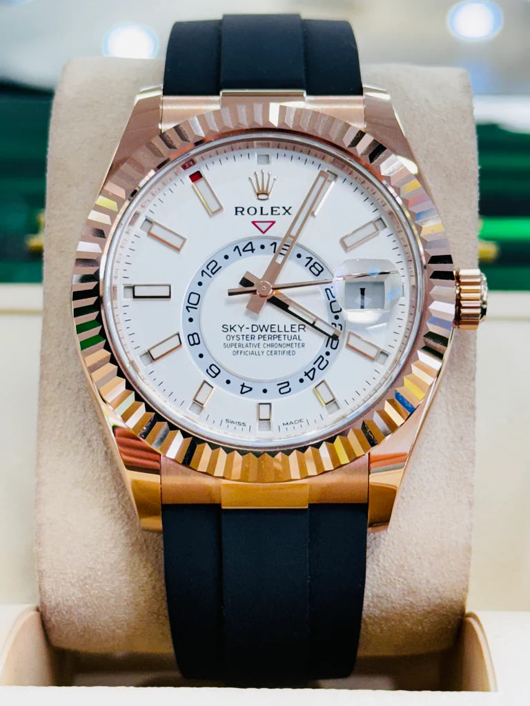 Rolex Sky-Dweller 42mm Oyster Flex 326235 White Dial