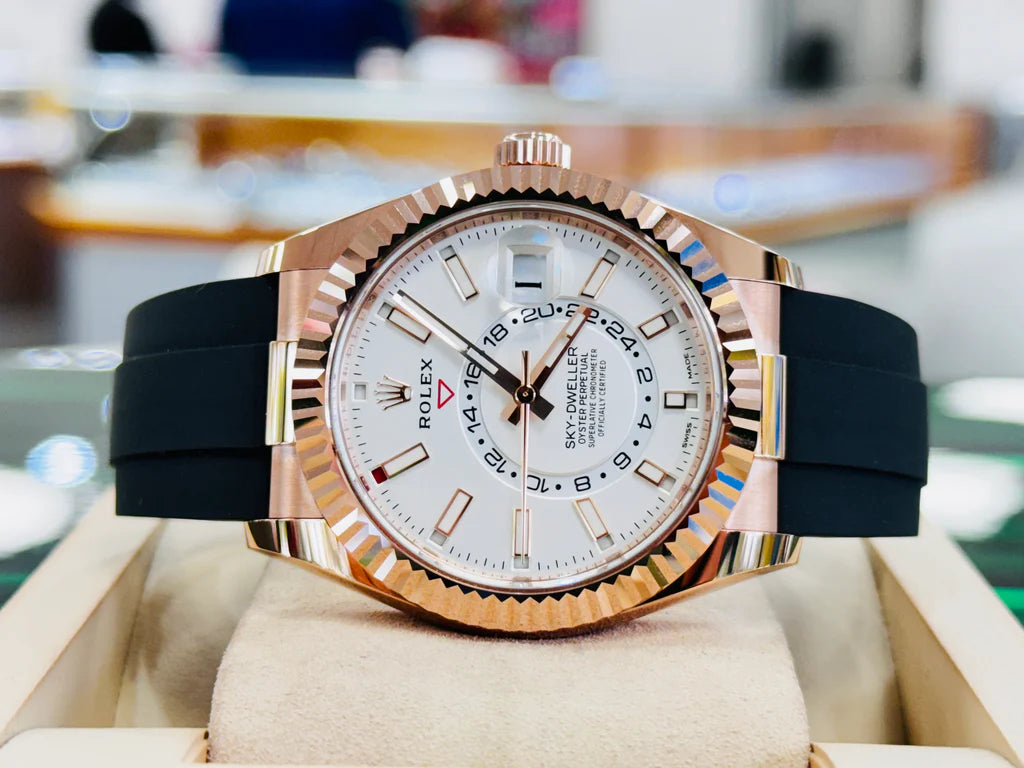 Rolex Sky-Dweller 42mm Oyster Flex 326235 White Dial