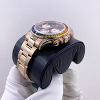 Rolex "Rainbow" Daytona 40mm 116595RBOW Black Gem Stone Dial