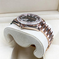 Rolex Day-Date 40 Presidential 228345RBR Diamond Bezel Baguette Eisenkiesel Dial