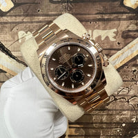 Rolex Daytona 40mm Rose Gold 116505 Chocolate Dial