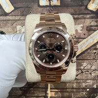Rolex Daytona 40mm Rose Gold 116505 Chocolate Dial