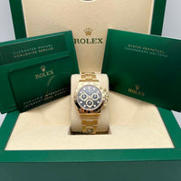 Rolex Daytona 40mm Yellow Gold 116508 Black Diamond Dial