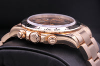 Rolex Daytona 40mm Rose Gold 116505 Chocolate Dial