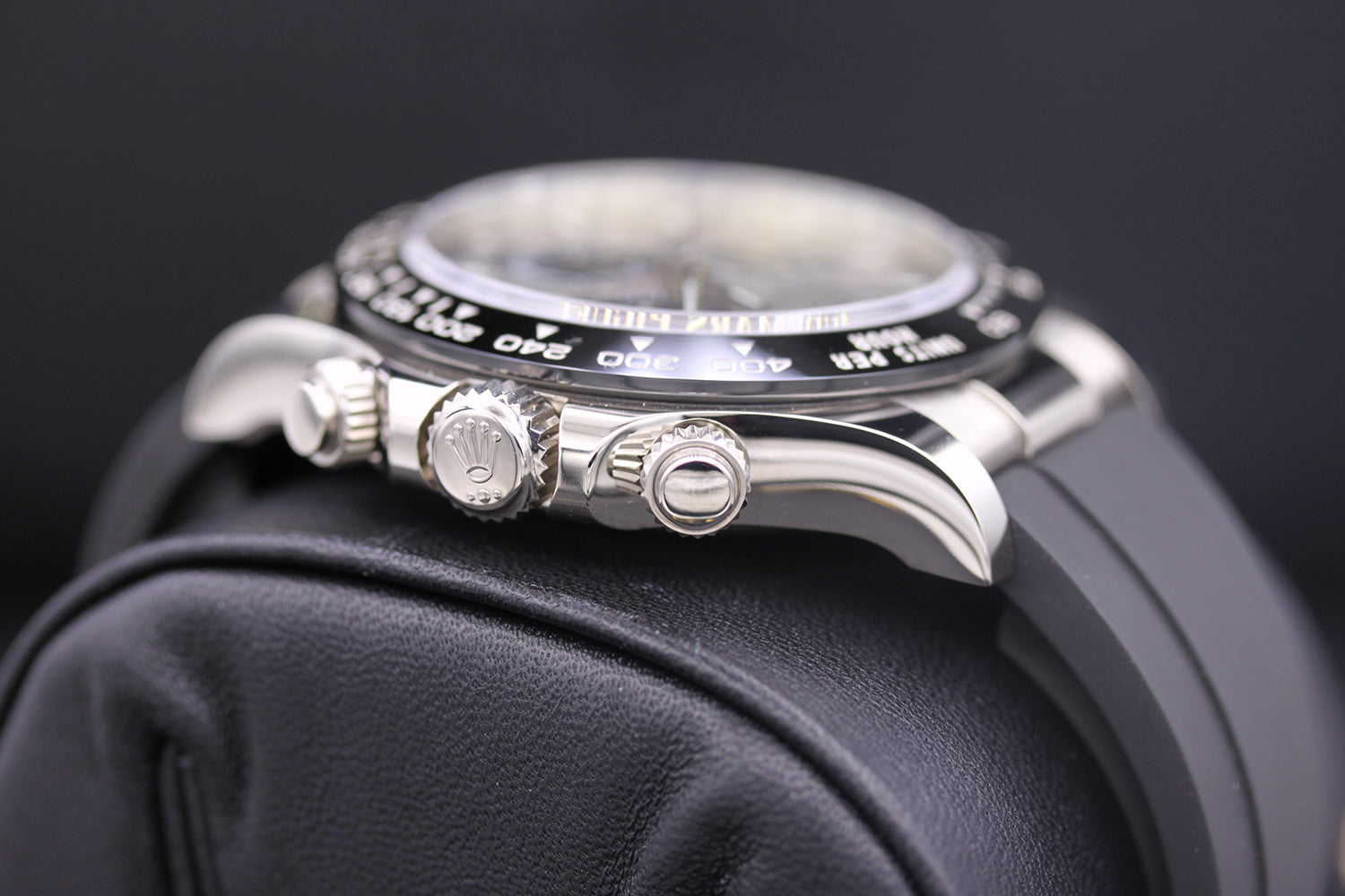 Rolex Daytona 40mm Oyster Flex 116519LN White Gold Steel Black Dial