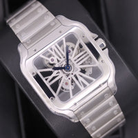 Cartier Santos de Cartier Skeleton Stainless Steel Large 47.5mm x 39.7mm (WHSA0015)