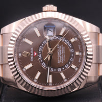 Rolex Sky-Dweller 42mm Rose Gold 326935 Chocolate Dial
