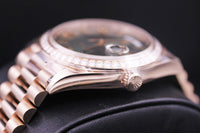 Rolex Day-Date 40 Presidential 228345RBR Diamond Bezel Olive Green Dial