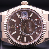 Rolex Sky-Dweller 42mm Oyster Flex 326235 Chocolate Dial