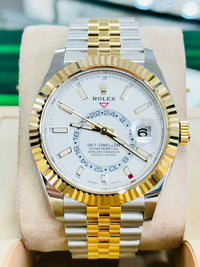 NEW 2025 Rolex Sky-Dweller 42mm 336933 Jubilee White Dial (STICKERED)