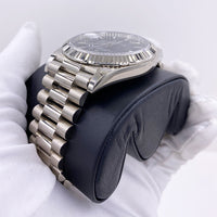 Rolex Day-Date 40 Presidential 228239 Fluted Bezel Black Dial
