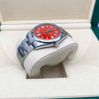 Rolex Oyster Perpetual "Coral" 41mm 124300 Red Dial