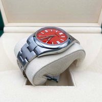 Rolex Oyster Perpetual "Coral" 41mm 124300 Red Dial