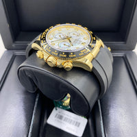 Rolex Daytona 40mm Oyster Flex 116518LN White Mother Of Pearl Diamond Dial