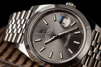 Rolex Datejust 41mm Slate Dial Smooth Bezel 126300