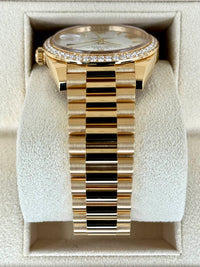 Rolex Day-Date 40 228398TBR Baguette Diamond Bezel White Dial