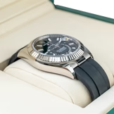 Rolex Sky Dweller Black White Gold Oysterflex 336239