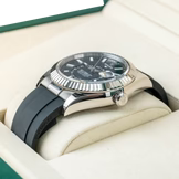 Rolex Sky Dweller Black White Gold Oysterflex 336239