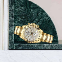 Rolex Daytona 40mm Yellow Gold 116508 White Mother Of Pearl Diamond Dial