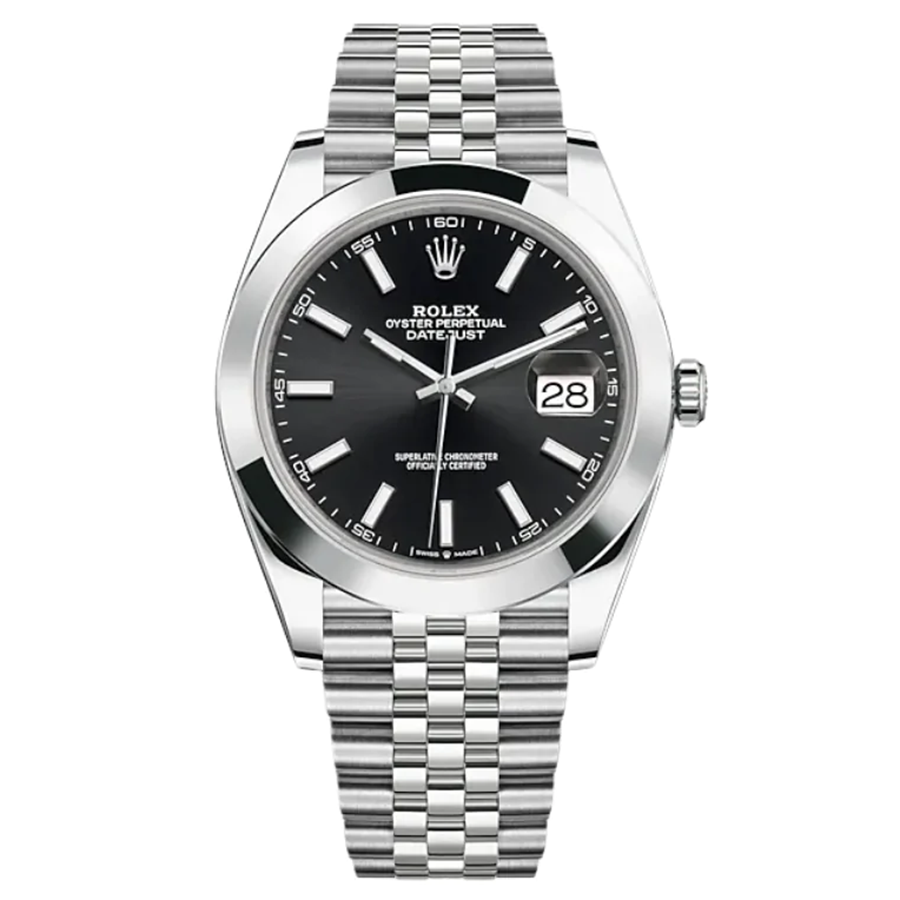 Rolex Datejust 41mm Black Dial Smooth Bezel 126300