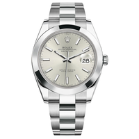 Rolex Datejust 41mm Silver Dial Domed Bezel 126300