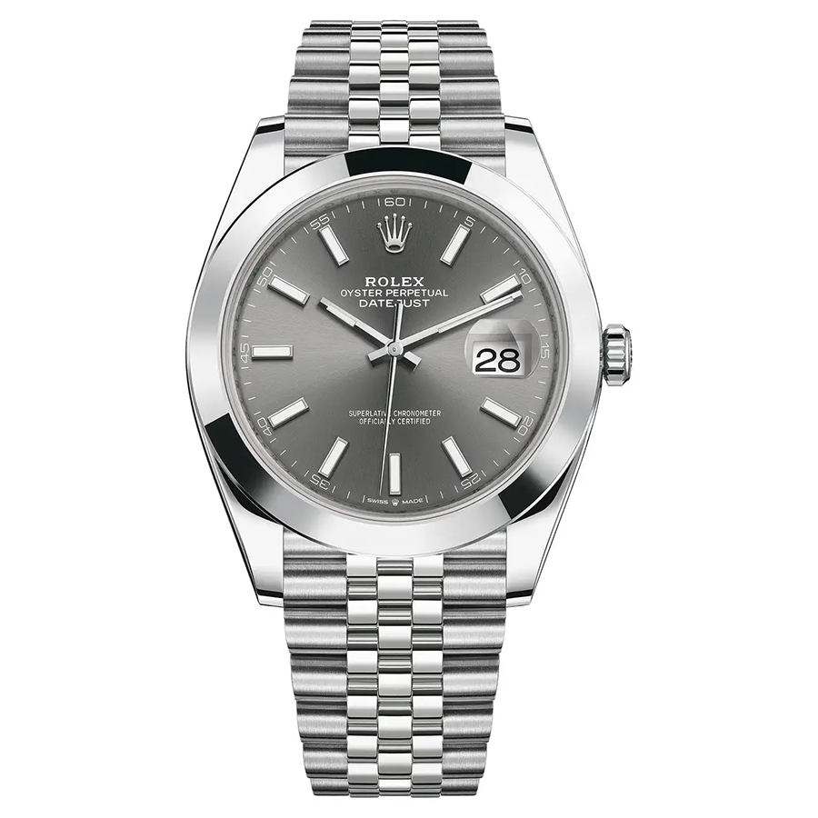 Rolex Datejust 41mm Slate Dial Smooth Bezel 126300