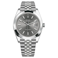 Rolex Datejust 41mm Slate Dial Smooth Bezel 126300