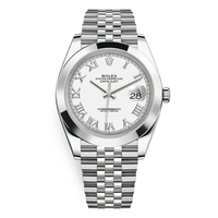 Rolex Datejust 41mm White Roman Numeral Dial Smooth Bezel 126300