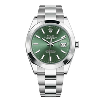 Rolex Datejust 41mm Mint Green Dial Smooth Bezel 126300
