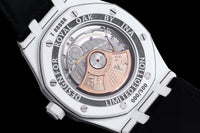 Royal Oak 15400 Black Dial in White Carbon Fibre on Black