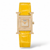 Hermès Women's Crocodile Leather Watch with Premium Diamond-Set Dial
