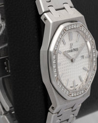 Audemars Piguet Royal Oak Quartz 67651ST.ZZ.1261ST.01 'Ladies' Stainless Steel Diamond Bezel