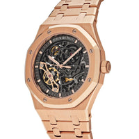 Latest Collection Rose gold With Black Skeleton Dial
