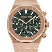 Audemars Piguet Royal Oak 26240OR.OO.1320OR.08 Chronograph Rose Gold Khaki Green Dial