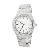 Audemars Piguet Royal Oak Quartz Steel Diamond Silver Dial
