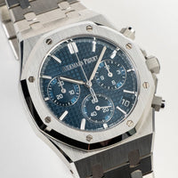 Audemars Piguet Royal Oak Chronograph Steel Blue Dial 38mm ...