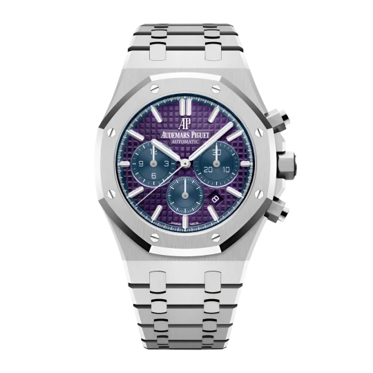 Royal Oak Chronograph Platinum Purple Dial 41mm