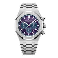 Royal Oak Chronograph Platinum Purple Dial 41mm