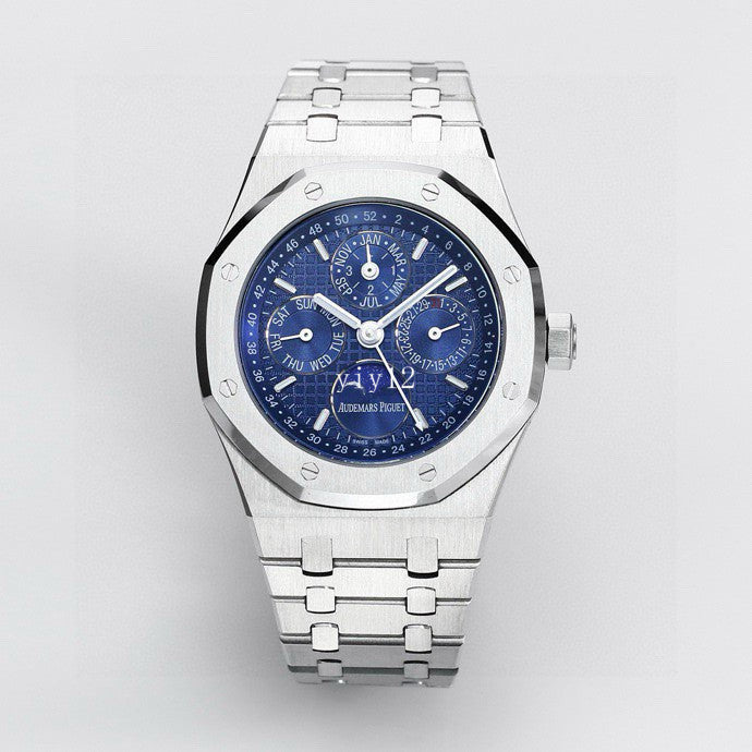 Audemars Piguet Royal Oak 25820 Blue Dial, White Platinum, 39.0 mm, Men's Watch
