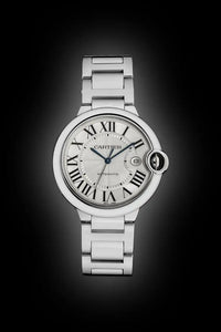Cartier Ballon Bleu de Cartier W690 Silver Dial, 18kt White Gold, 42.0 mm, Men's Watch