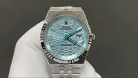 Rolex Land Dweller 40 Ice blue Dial Flat Platinum Jubilee 127336