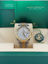 NEW 2025 Rolex Sky-Dweller 42mm 336933 Jubilee White Dial (STICKERED)
