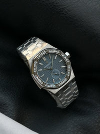 Audemars Piguet Royal Oak with a diamond-set bezel