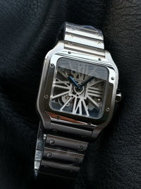 Santos de Cartier Skeleton, specifically the Large model.