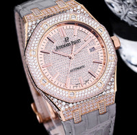 Royal Oak Rose Gold Diamond Pave Dial 41mm