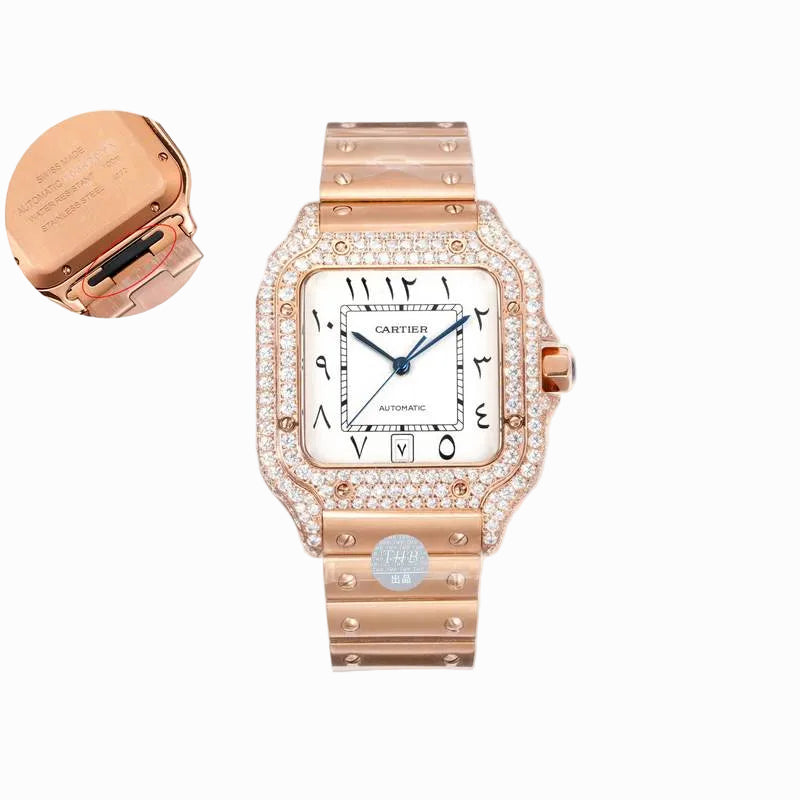 Cartier Santos Middle East Edition Diamond Steel