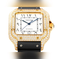 Cartier Santos Middle East Edition Diamond Steel